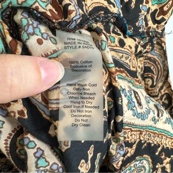 Soft Surroundings Audrey Embroidered Paisley Tunic Top - Picture 10 of 14